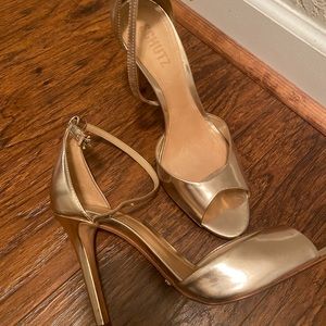 Schutz gold sandal heel, new/never worn. No box
